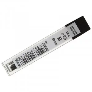 Грифели для механических карандашей Koh-I-Noor "4152", 12шт., 0,5мм, B Koh-I-Noor 007936