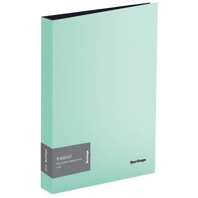 Папка с 60 вкладышами Berlingo "Instinct", 21мм, 700мкм, мятный 298240