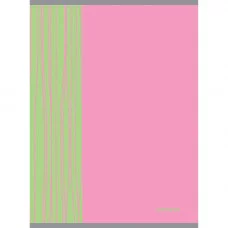 Неоновые штрихи. Розовый и зеленый (Скругл. углы) ТЕТРАДИ А4 (*скрепка) 48Л. Обложка: пантонная печать