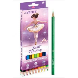 Карандаши 18цв "Ballet academy" карт упак е/п DEVENTE 5023535 098804