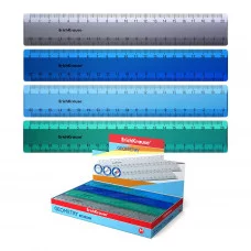 Линейка пластиковая ErichKrause® Ice Metallic, 20см, цена за 1шт, цвет - ассорти, 53866