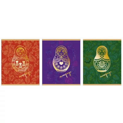 Тетрадь А5 48л "Народный мотив" КанцЭксмо ТКФ488457