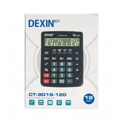 Калькулятор Alingar 12 разрядов, 155*205*25 мм, черный, "CT-9018-120" AL6960