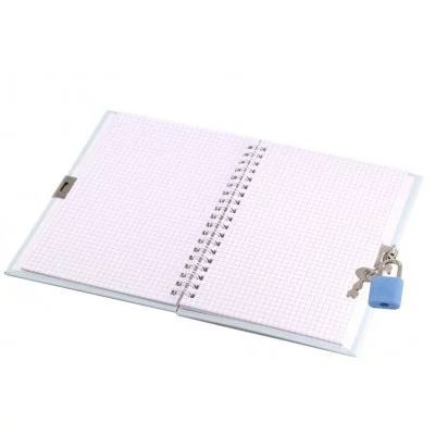 Подарочный блокнот 11,0 см * 15,0 см , гребень, Alingar, ламинация, конгрев, эффект 3D, замочек, 45 л., клетка, "Футбол" AL11728