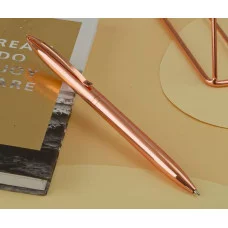 Ручка шариковая автоматическая MESHU "Rose gold" синяя, 1,0мм 325970