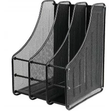 Лоток вертикальный 3 отделения металлический DV-15059BK