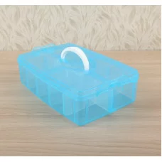 Бокс для хранения, 1 ярус 10 отделений, 25,5х17х7 см, цвета МИКС 2840464