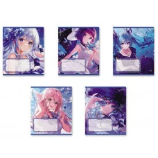 Тетрадь школьная ученическая ErichKrause Kawaii Whale, 18 листов, клетка 018010154-60550