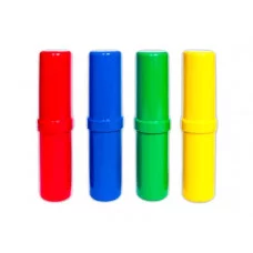 Пенал-тубус АССОРТИ "Стандарт плюс" прозрачный+цветной непрозрачный (ПН-2850), пластик