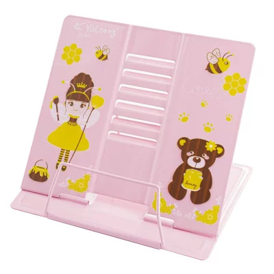 Подставка для книг, Yalong, 190х210мм, регулируемый угол наклона, металл, "Принцесса" YL62001