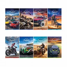 Блокнот А6 24л. на скрепке ArtSpace Extreme racing 342755