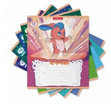 Тетрадь школьная ученическая ErichKrause Волшебный друг 12 листов клетка 58233