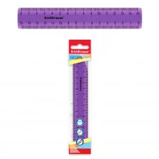 Линейка пластик 15см тонированный сиреневый с блестками е/п ERICH KRAUSE 53022 154562