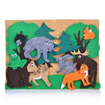 Дикие животные с игровым полем мини LIP1117