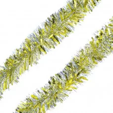 Мишура (10см*2м) серебро-зелёный (10702070/120821/0250562, Китай ) S0243