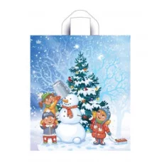 Пакет с петлевой ручкой НГ 17002 Волшебный момент 43,5*38 (ТИКО)