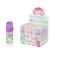 Клей-карандаш Yalong, 15 гр, на основе PVP, цветной, "Pastel" YL202107-15