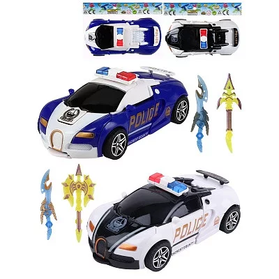 Машинка-робот полицейская 11,5см цвет-микс,в пакете 1973452