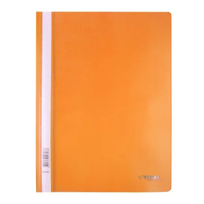 Скоросшиватель пласт мягкий б/перф А4 0,18мм с прозр. верхом "Premier" оранжевый EXPERT COMPLETE 214190 314247