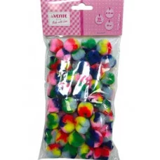 Набор помпонов для творчества "DIY" 25 мм, 50 шт, яркие цвета 8000424