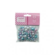 Бусины в наборе пластик "Green Forest" 100шт градиент мятно-розовый е/п DEVENTE 8001208 858926