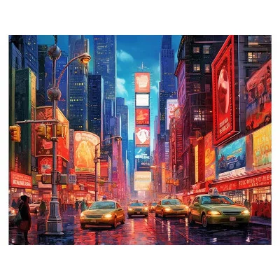 Алмаз мозаика (клас.) 40х50 см, с подр., с полн. заполн. (30цв) Каменные джунгли (Арт. НД-0631)