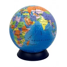 3D Пазл-глобус. Мир политический. 240 деталей. Диаметр 15 см. ГЕОДОМ