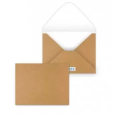 Конверт для подарочного сертификата малый "Темный крафт" 091.642