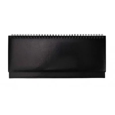 ПЛАНИНГ 56 л. недатир. SELECTION - BLACK (56-5071) греб, кожзам (черный), золотистый срез 300х130мм 56-5071