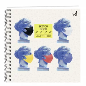 Скетчбук 160х160 40л "SKETCHBOOK. Масочный режим" КанцЭксмо ТСМ404867