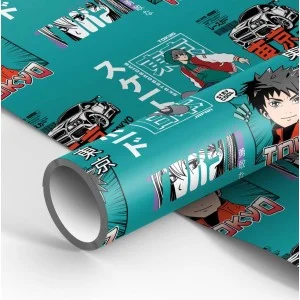 Упаковочная бумага глянц. 70*100см, MESHU "Anime boy", 80г/м2 358093