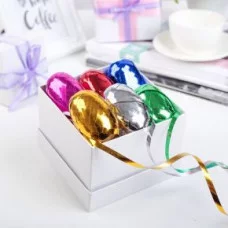 Лента упаковочная металлизированная (цена за 1шт) 0,5 см х 10 м, цвета МИКС 1210345