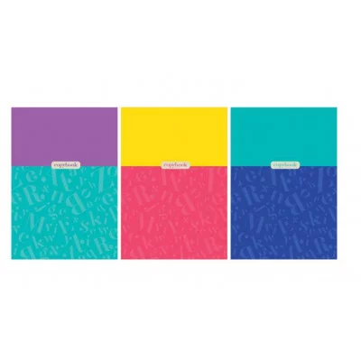 Тетрадь 80л., А4, линия BG "Monocolor. Letters" 341660