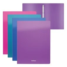 Папка на 4 кольцах пластиковая ErichKrause Diagonal Vivid, 24мм, A4, ассорти  47134