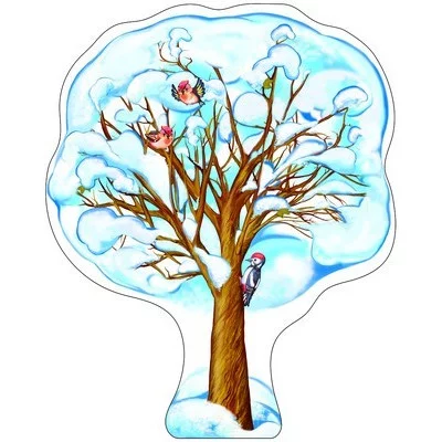 Плакат вырубной А3. Клен зимний (с уф-лаком) Сфера Ф-9312