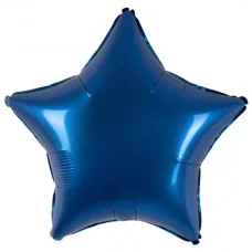 Шар (18\'\'/46 см) Звезда, Темно-синий, Сатин, 1 шт. 301500SNB