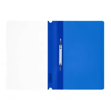 Папка-скоросшиватель пластик. СТАММ А4, 160мкм, синяя с прозр. верхом 343188