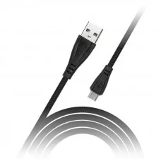 Кабель Smartbuy iK-12RG, USB2.0 (A) - microUSB (B) , резиновая оплетка, 2A output, 1м, черный 330623