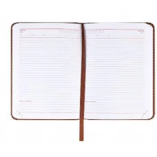 ЕЖЕДНЕВНИК А6, 128л. недатир. EVERYDAY CHRONICLES - CHOCO (128-5034) кожзам (коричневый) 128-5034