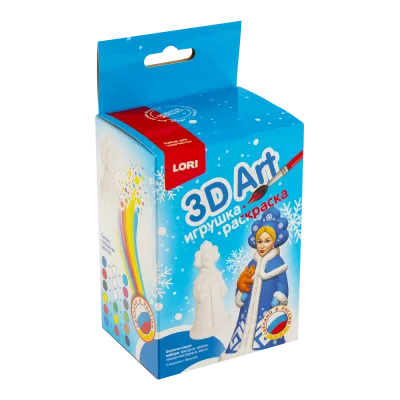 Ир-018 3D Art.Игрушка-раскраска "Снегурочка с белочкой" Ир-018