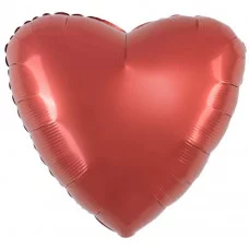 Шар (19\'\'/48 см) Сердце, Медный, Бохо, 1 шт. 228171