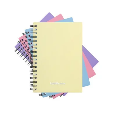 Блокнот А6 80л клетка/спираль пластик Pastel ERICH KRAUSE 50161 223141
