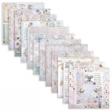 Бумага для скрапбукинга 30х30 см, "В бежевых тонах", двусторонняя, 12 листов, 180 г/м2, ОСТРОВ СОКРОВИЩ, 665437