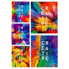 Тетрадь КЛЕТКА 48л. КРЕАТИВНАЯ АБСТРАКЦИЯ (48-5807) (обл. - цвет. мелов. второй блок) 48-5807