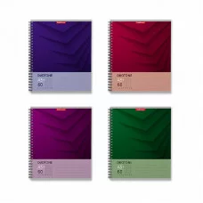 Тетрадь общая на спирали ErichKrause Duotone Next, А5+, 60 листов, клетка  58411