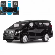ТМ "Автопанорама" Машинка металлическая 1:43 Toyota Alphard, черный, откр. двери, инерция, в/к 17,5*12,5*6,5 см JB1251594
