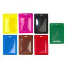 Бейдж вертикальный Alingar 6 8 см * 11 см ПВХ окошко цвет ассорти 1шт AL6840