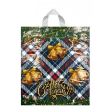 Пакет с петлевой ручкой НГ 17002 Новогодний звон 43,5*38 (ТИКО)