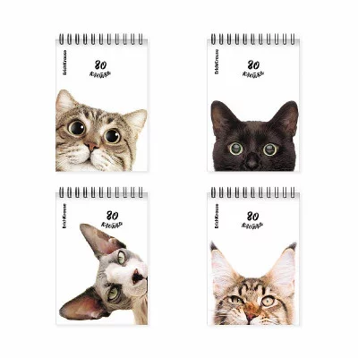 Блокнот на спирали ErichKrause Котики, А6, 80 листов, клетка MIX-PACK 54296