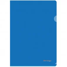 Папка-уголок Berlingo, А4, 180мкм, прозрачная синяя BERLINGO* 130062